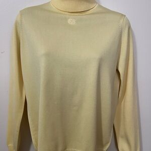 Authentic Givenchy Sport Paris 70s Pale Yellow Monogram sweater s: 36 EU,US 4-6